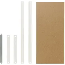 shelfplaza Fachboden Holz/Kunststoff/Stahl 80x40 cm weiß
