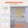 Vevor Streifenvorhang 243 x 182 cm Transparent