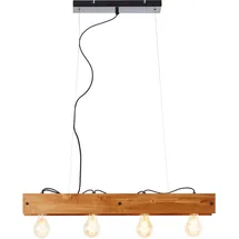 Brilliant Calandra 4-flg. 75 cm schwarz/holz