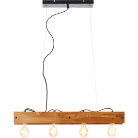 Brilliant Calandra 4-flg. 75 cm schwarz/holz