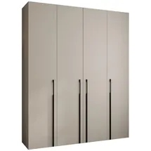 abiks möbel Drehtürenschrank COMO 200 x 245,5 x 50 cm Schwarz