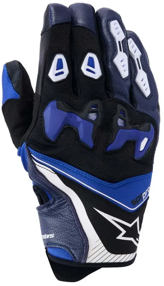 Alpinestars Sp-r Pro Gloves Rennhandschuhe - Bright Blue Navy / White - L