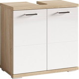 byLIVING Waschbeckenunterschrank Nebraska, Breite 60 cm, Artisan Eiche/weiß