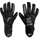 Reusch Pure Contact Infinity Junior mit sehr gutem Grip und Innennaht Schnitt, 4, Schwarz