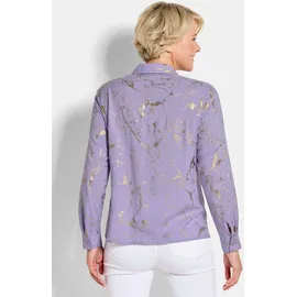GOLDNER Druckbluse mit schimmerndem Print Lila 42