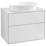 Villeroy & Boch Villeroy und Boch Finion Waschtischunterschrank F99100MT 80x60,3cm, Abdeckplatte white matt, White matt lacquer