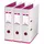 Oxford MyColour DIN A4 80 mm Weiß/Rosa 3 St.