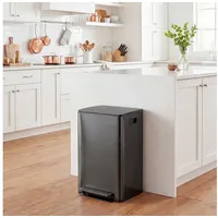 Homcom Mülltrennsystem 60 l Schwarz