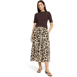 Cartoon Maxirock Damen Animalprint Beige/Khaki 44