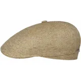 Stetson Torrick Schirmmütze Flatcap achteilig Made in Germany Herren Frühling Sommer beige 57 cm - 57