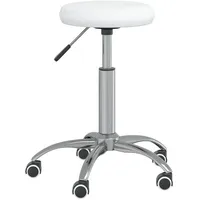 vidaXL Massagehocker Kunstleder 42 x 54 x 42 cm Weiß