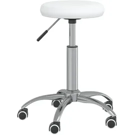vidaXL Massagehocker Kunstleder 42 x 54 x 42 cm Weiß