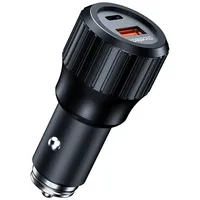 CHOETECH 63W Dual USB-C 45w+ USB-A 18w schnelles Autoladegerät