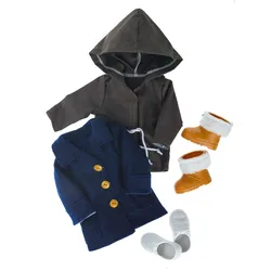 Modern Girl! Outfit Set Schuhe und Jacken, 45 cm
