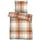 biberna BELAMIS Kariert Orange 155 x 220 cm + 80 x 80 cm