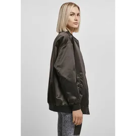 URBAN CLASSICS Oversized Satin Bomberjacke Black XS