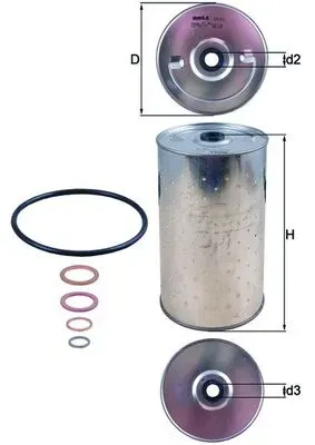 KNECHT Ölfilter ox30d Filtereinsatz 202mm für Volvo Mercedes Ford GMC CHEVROLET STEYR TALBOT Fiat VW ENGESA MAN
