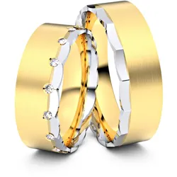 Trauringe Recklinghausen 333er Gelb-/Weiflgold - 5411
