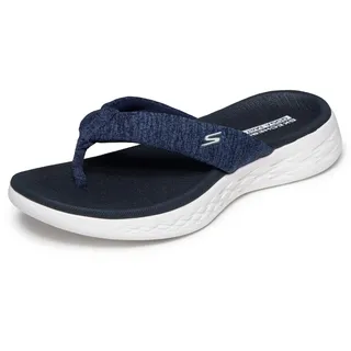 Skechers On-The-go 600-15304 Flipflop, Navy und Weiß, 38 EU - 36 EU