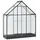 vidaXL Gewächshaus Alu Anthrazit Blankglas 0 mm 1,16 m2