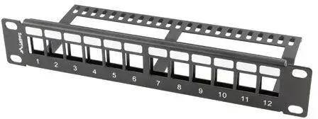 Lanberg PPKS-9112-B Rack Zubehör Gestell-Blindplatte