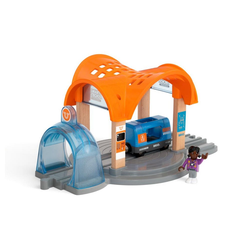 BRIO® Spielzeug-Eisenbahn Smart Tech Sound Bahnhof mit Action Tunnel