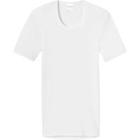 SCHIESSER Shirt kurzarm Doppelripp in Weiß