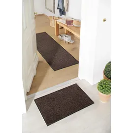 MY HOME Läufer MY HOME "Ember" Gr. 11, braun, B:60cm H:9mm L:180cm, Kunstfaser, Teppiche, Läufer, Schmutzfangläufer, Schmutzfangteppich, Schmutzmatte