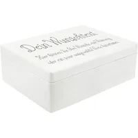 Creative Deco Weiße Personalisierte Geschenke Wunschtext Holzkiste | Dein