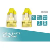Digitus DK-1644-A-0025/Y RJ45 Netzwerkkabel, Patchkabel CAT 6a S/FTP 0.25