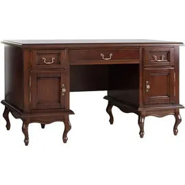 Casa Padrino Schreibtisch Dunkelbraun