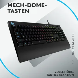 Logitech RGB Gaming-Tastatur, Mäuse mit programmierbaren Tasten und anpassbaren Gewichten, anpassbare Tastatur mit Hintergrundbeleuchtung, PC/Notebooks