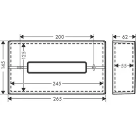 Hansgrohe AddStoris 265x145mm, Wandmont., pol. gold optic
