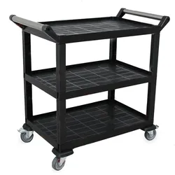 Service Trolley 3 Regale schwarz