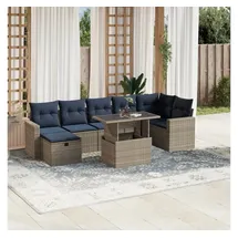 vidaXL Gartensofa-Set 8-tlg. grau