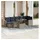 vidaXL Gartensofa-Set 8-tlg. grau