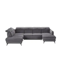 medium Wohnlandschaft inklusive diverser Funktionen Milan ¦ grau