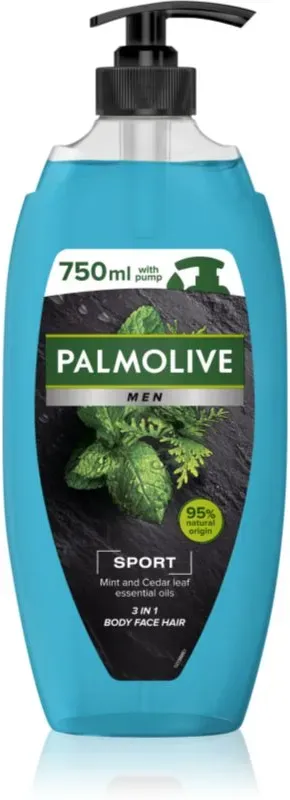 Palmolive Men Revitalising Sport Duschgel für Herren mit Pumpe 750 ml