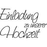 KnorrPrandell Stempel Einladung zu unserer Hochzeit 6,5 x 4,1 cm Holz matt lackiert