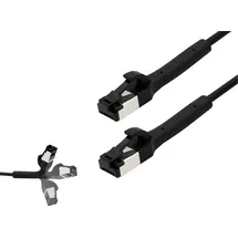 BKL Electronic 144012 RJ45 Patchkabel CAT 8.1 U/FTP 1.5m Schwarz 1St.