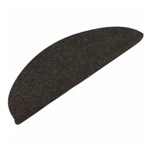 vidaXL Stufenmatten Selbstklebend 30 Stk. Schwarz 56x17x3 cm