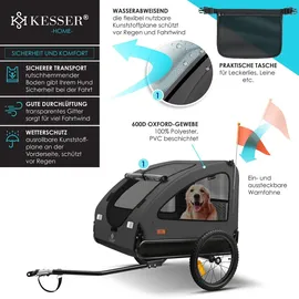 Kesser Hundeanhänger Boxer 2-in-1 blau