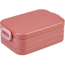 Mepal Lunchbox Take a Break midi - Brotdose To Go - Für 2 Sandwiches oder 4 Brotscheiben - Meal Prep Box - Essensbox mit Unterteilung - Spülmaschinenfest - 900 ml - vivid mauve