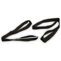 LAS Spanngurte Doppelschlaufen 10324 25 mm x 45 cm Schwarz