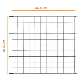 Estexo Teichzaun 5 Elemente 11tlg 5 x 65 cm Anthrazit