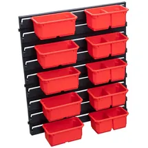 QBRICK System Container Set Nr. 3 Werkstattwand 39 x 35 cm mit 10 Behältern für PRO Organizer 100 Expert / 200 Expert / PRO Drawer 3