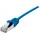 Dexlan Patchkabel Cat. 6A, S/FTP (PiMF), ultradünn, halogenfrei, mit Rastnasenschutz, blau, 0,3 m