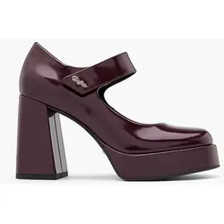 Mary Jane Pumps - Damen - bordeaux