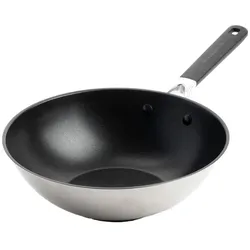 KitchenAid Classic Stainless Steel Wokpfanne 28cm silber - Antihaftbeschichtung