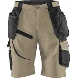 KÜBLER PRACTIQ Arbeitsshorts | sandbraun/schwarz | Größe 48 | kratzfrei | Oeko-TEX® | Cordura verstärkt